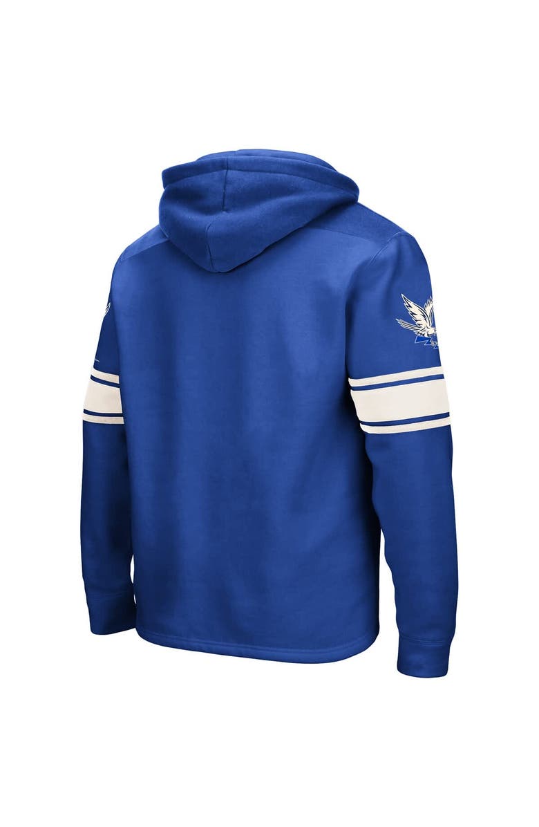 COLOSSEUM Men's Colosseum Royal Air Force Falcons 2.0 Lace-Up Pullover Hoodie, Alternate, color, Royal