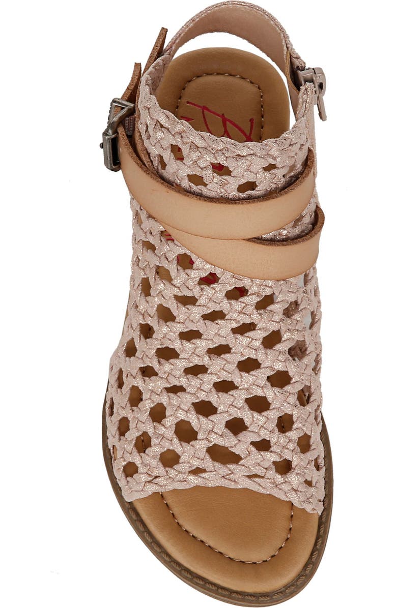 Blowfish Malibu Kids' Balla Woven Sandal, Alternate, color, White/ Blush