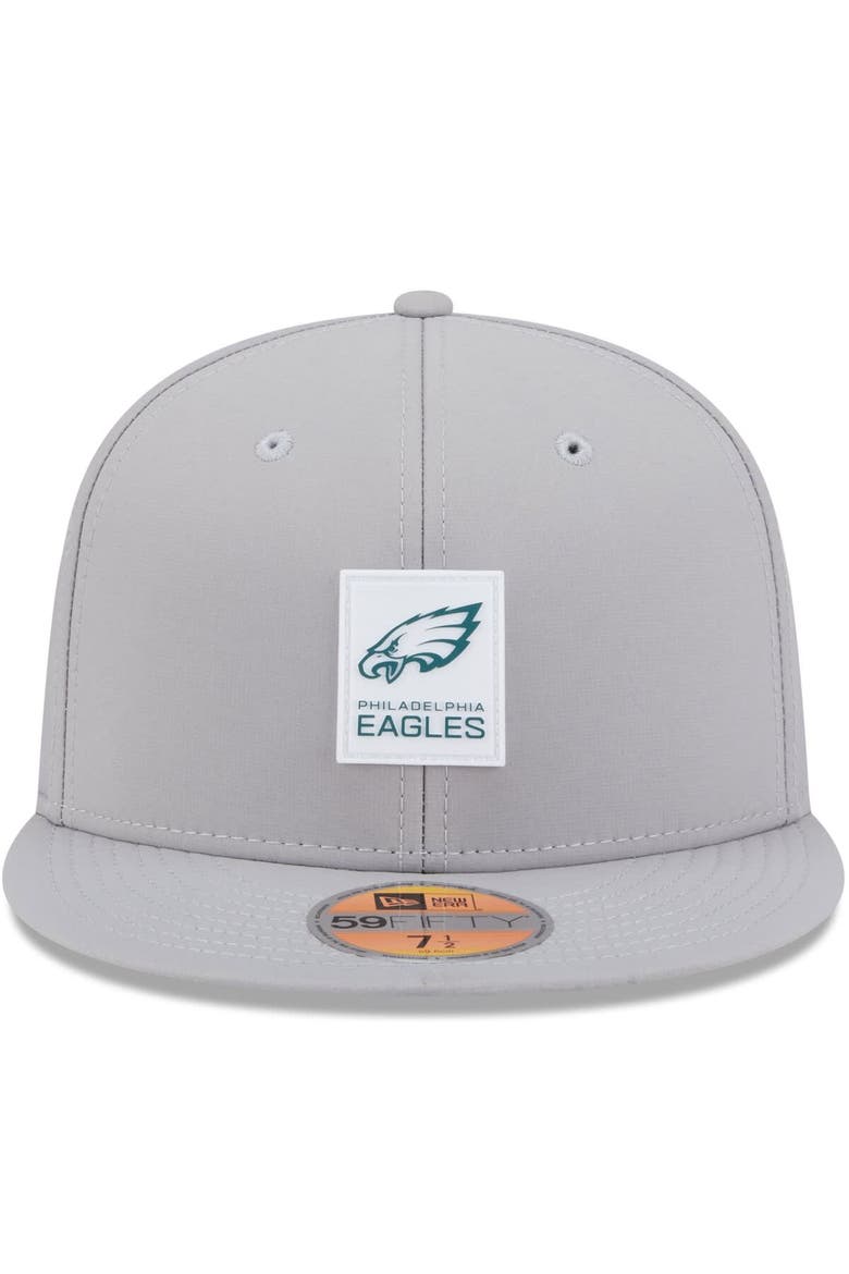 Men's New Era Gray Philadelphia Eagles 2025 Sideline  59FIFTY Fitted Hat, Alternate, color, Gray