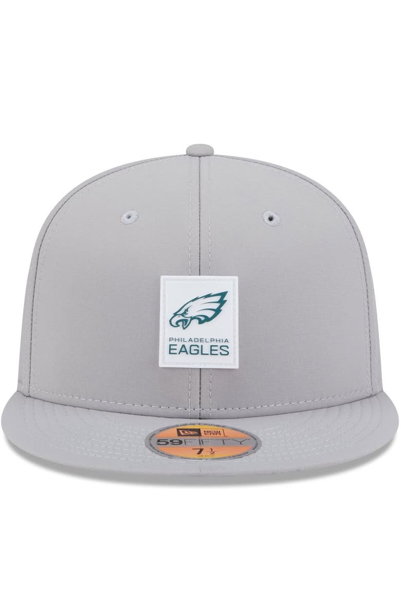 New Era Men's New Era Gray Philadelphia Eagles 2025 Sideline 59FIFTY Fitted Hat, Alternate, color, Gray