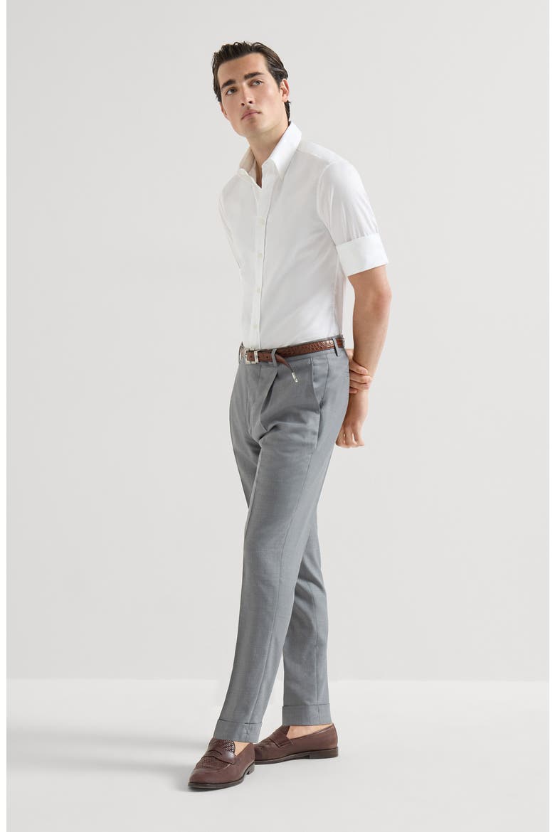 Hopsack trousers, Alternate, color, Grey