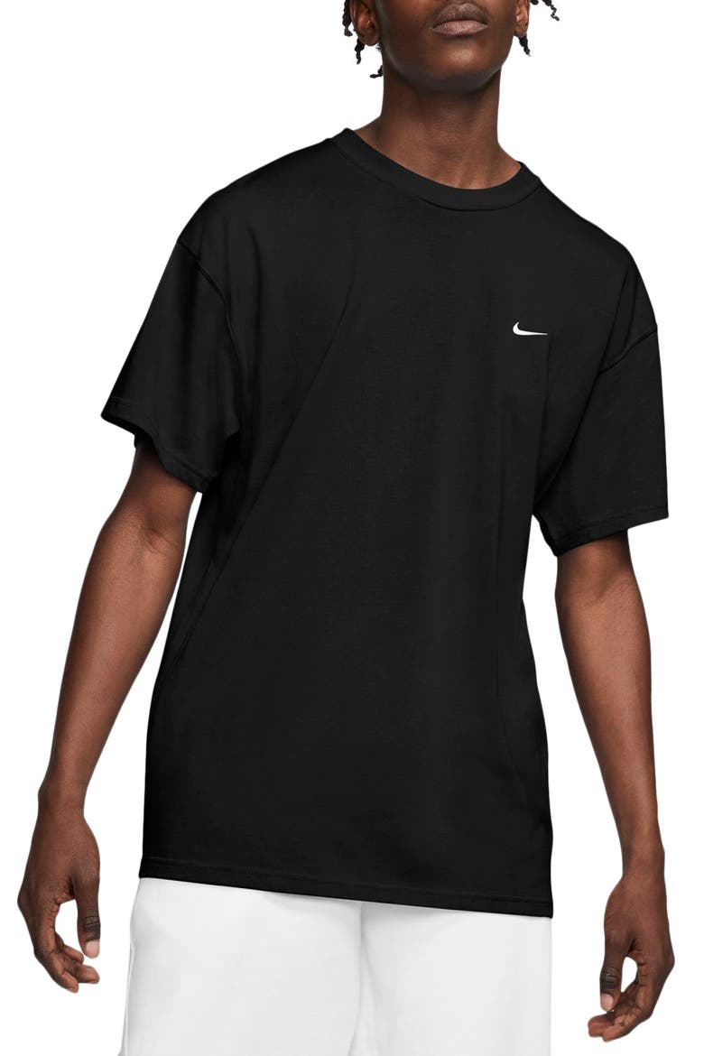 NikeLab Crewneck T-Shirt, Main, color, BLACK/ WHITE