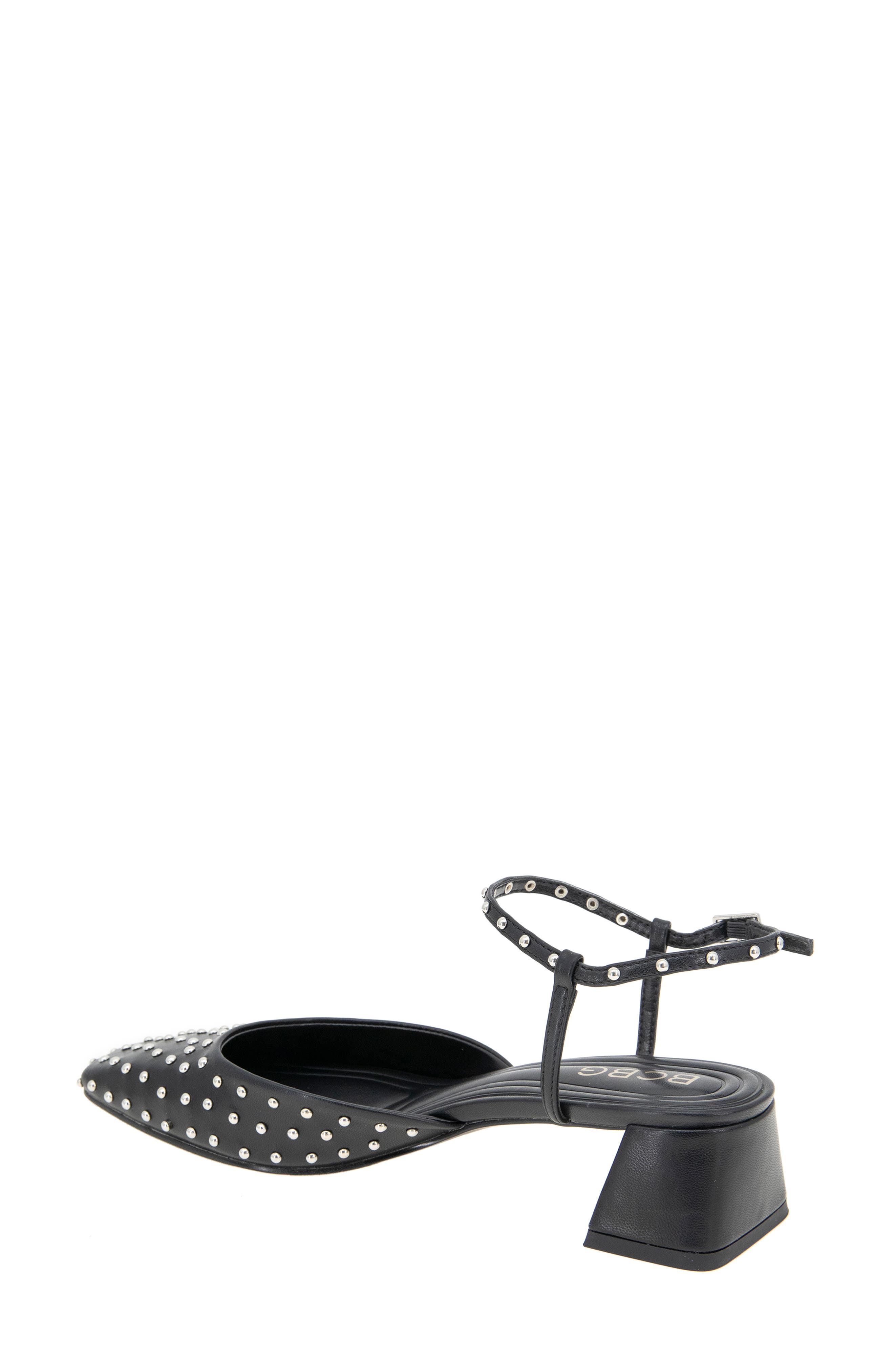 BCBGeneration Queenie Ankle Strap Pump, Alternate, color, Black Stud