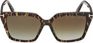 TOM FORD Erin 02 54mm Square Gradient Sunglasses