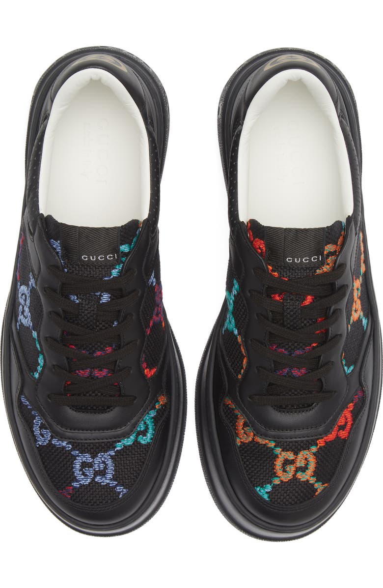 Gucci Chunky B Embroidered Sneaker, Alternate, color,