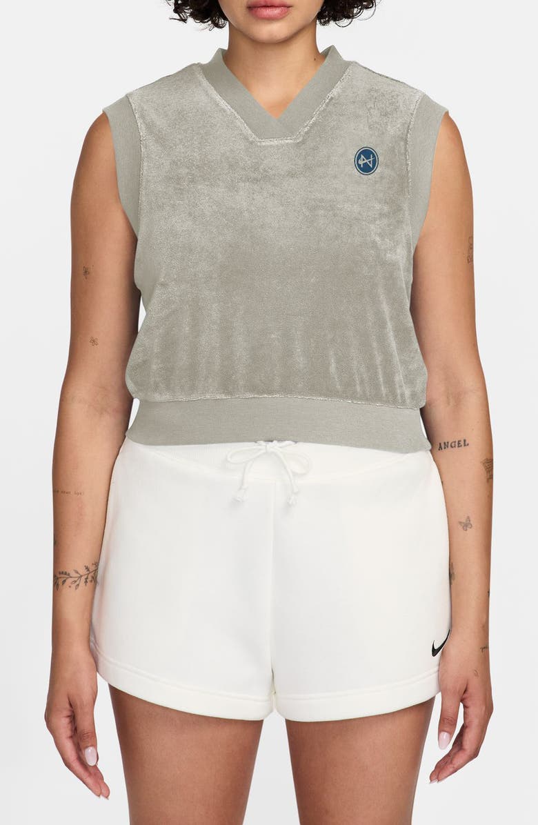 Nike Sportswear Chill Terry Tank, Main, color, Sail