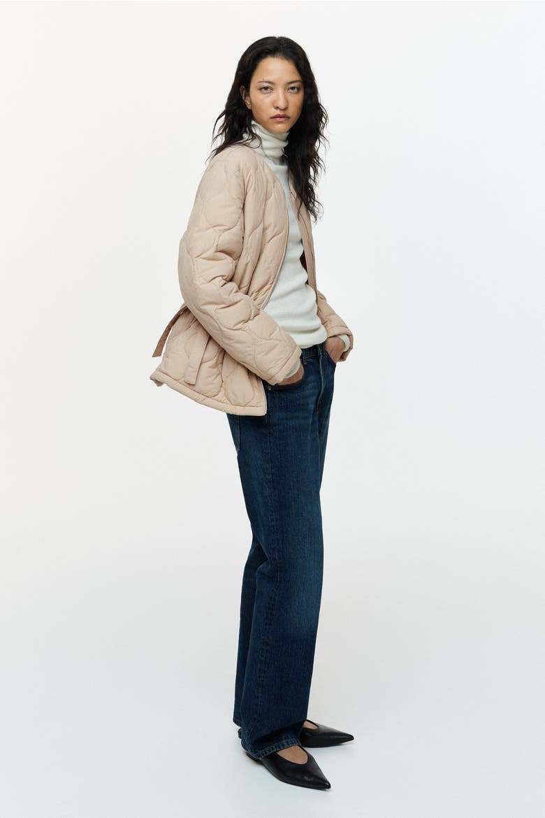Thermolite® Quilted Jacket, Alternate, color, Light beige