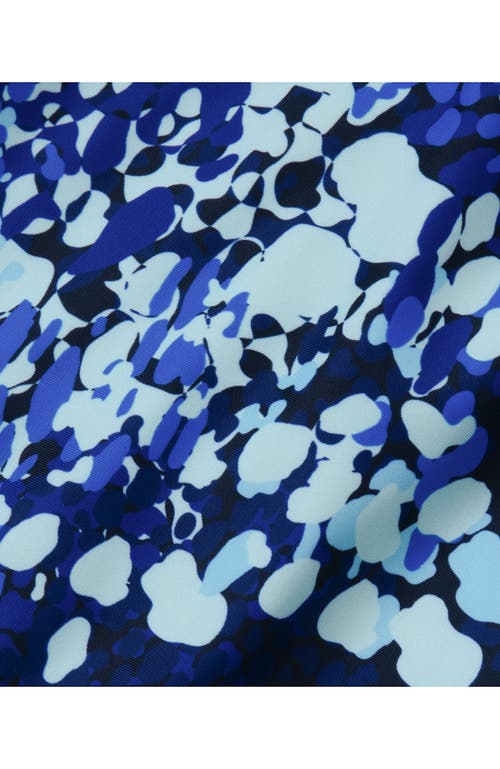 Lands' End Girls One Piece Swimsuit In Blue Sequin Print