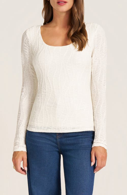 Matty M . Rowan Scoop Neck Top In Neutral