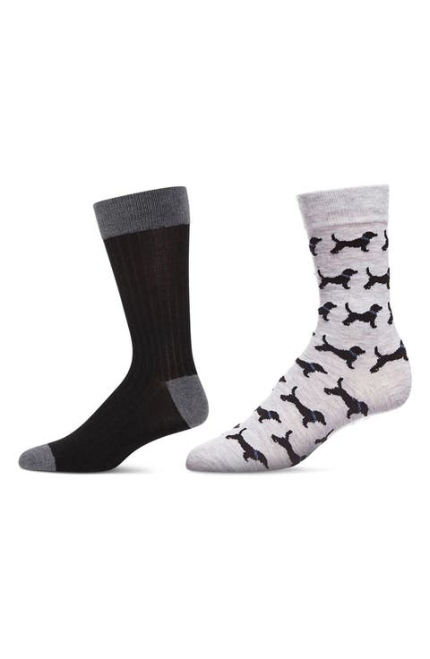Assorted 2-Pack Crew Socks