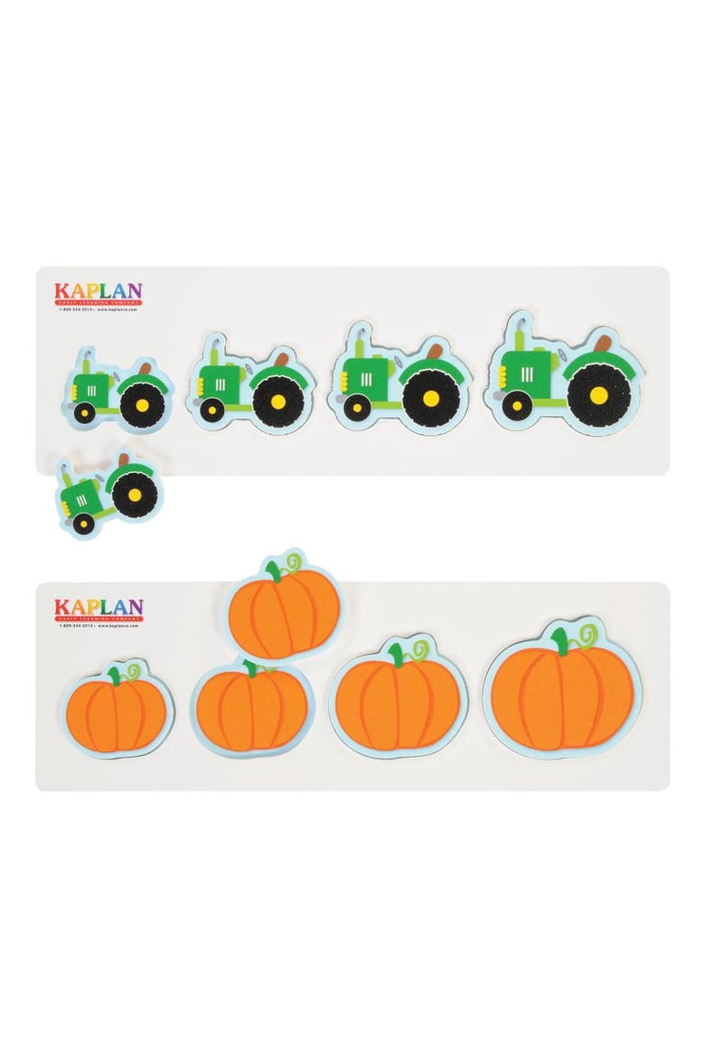Size and Sequence Farm Puzzles - Set of 4, Alternate, color, Multicolored