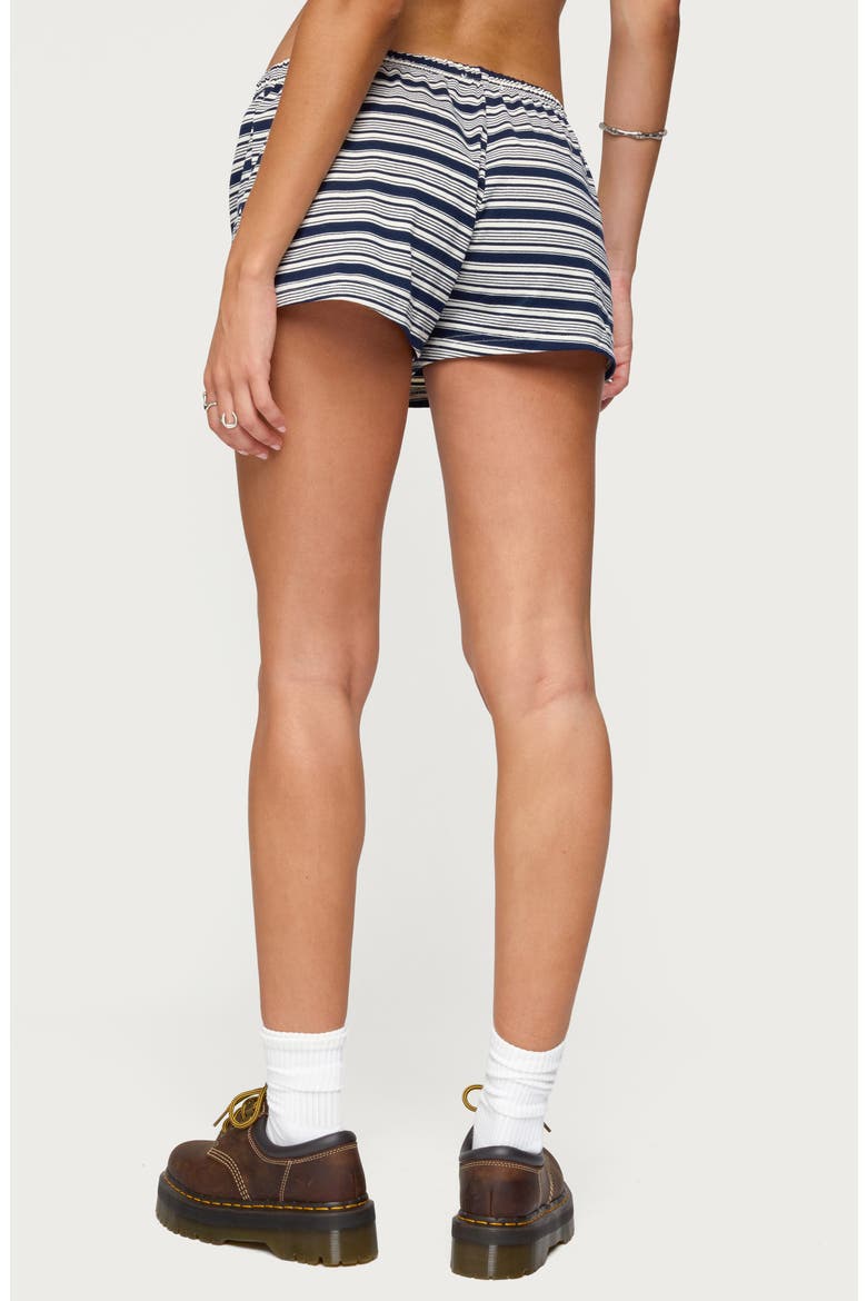 Glennon Stripe Low Rise Shorts, Alternate, color, NAVY
