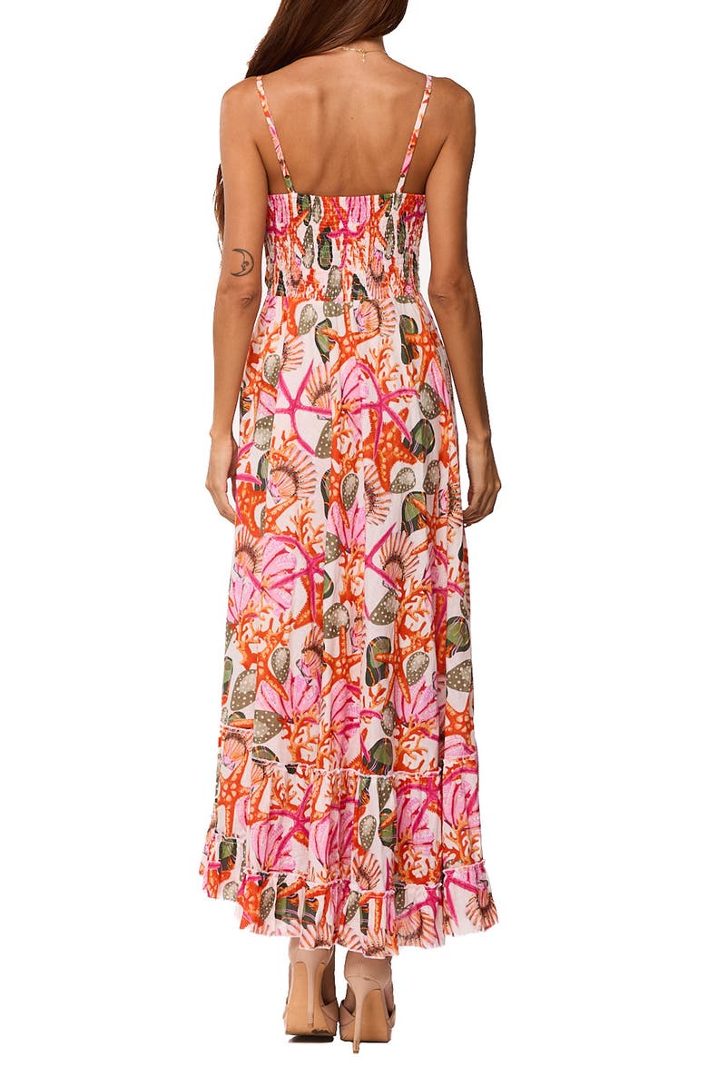 RANEES Floral Maxi Dress, Alternate, color, Red