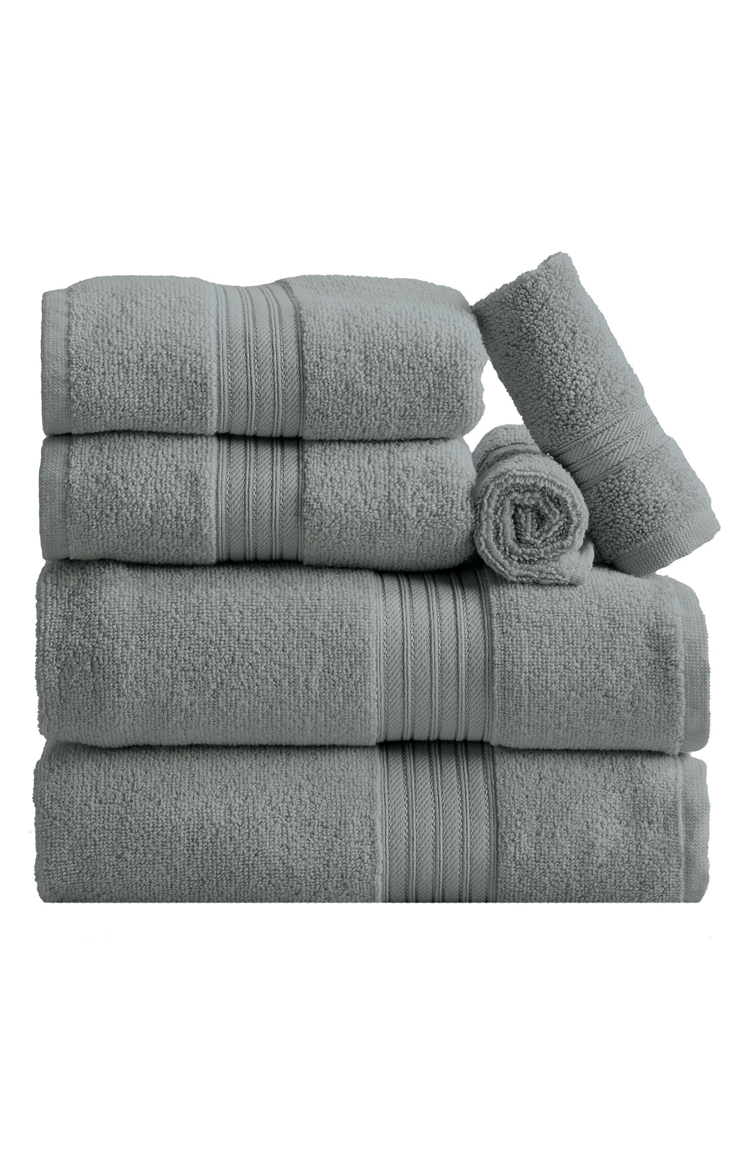 Woven & Weft Quick-Dry Cotton 6-Piece Towel Set