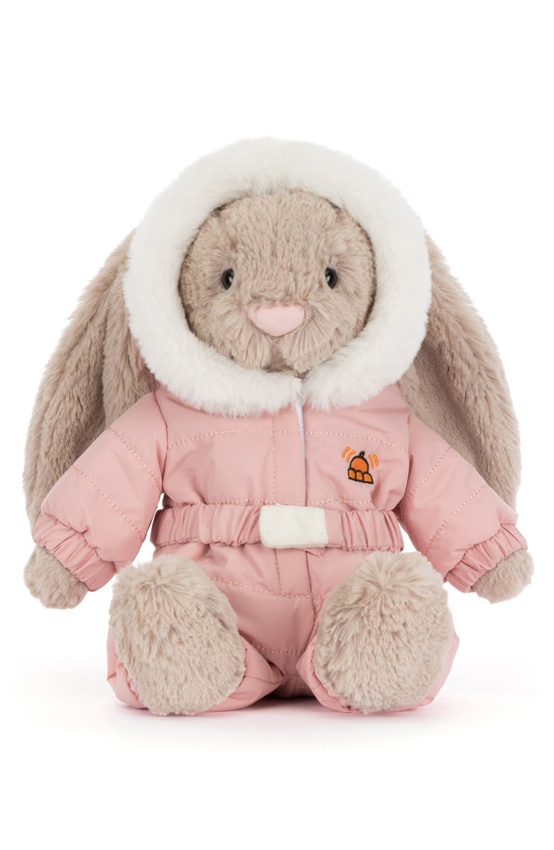 Jellycat Bashful Bunny Stuffed Animal in Ski Suit, Alternate, color,