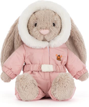 Bashful Bunny Stuffed Animal in Ski Suit