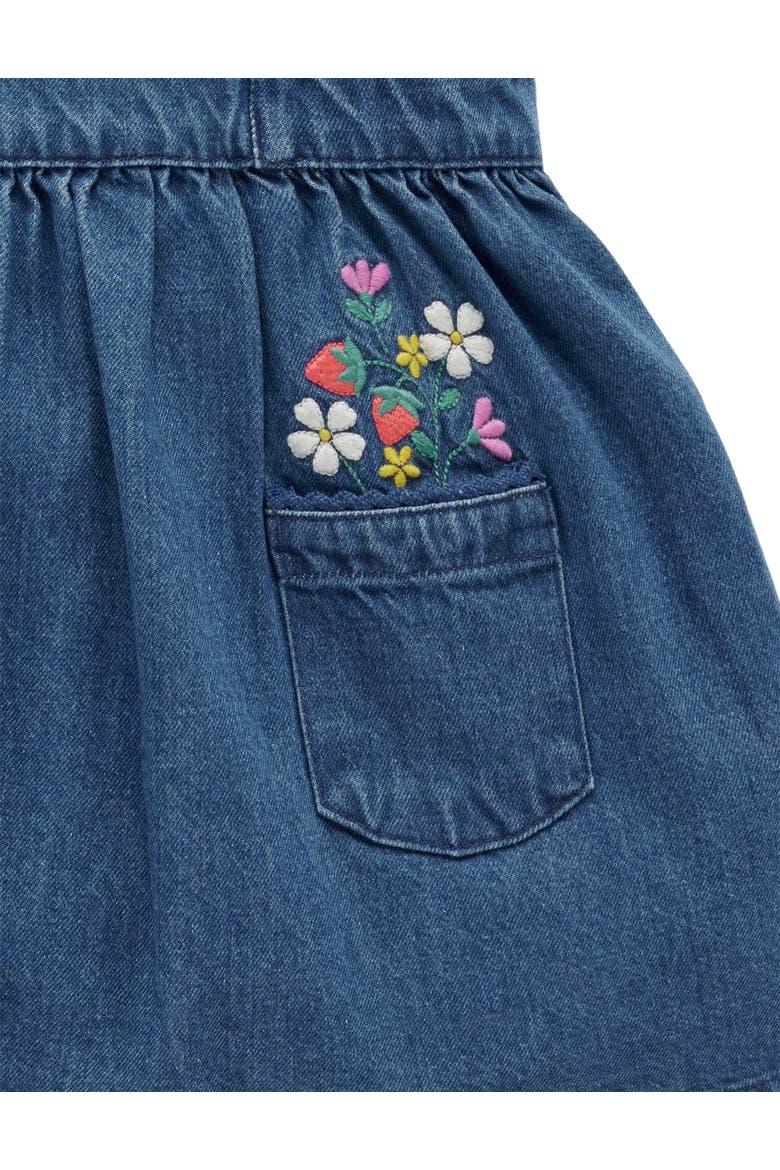 Embroidered Pinnie Set, Alternate, color, Mid Denim