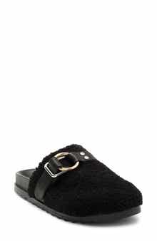 JSlides Rosie Faux Shearling Mule