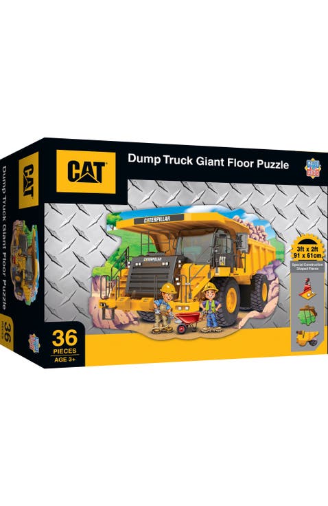 CAT Dump Truck 36 Piece Floor Puzzle