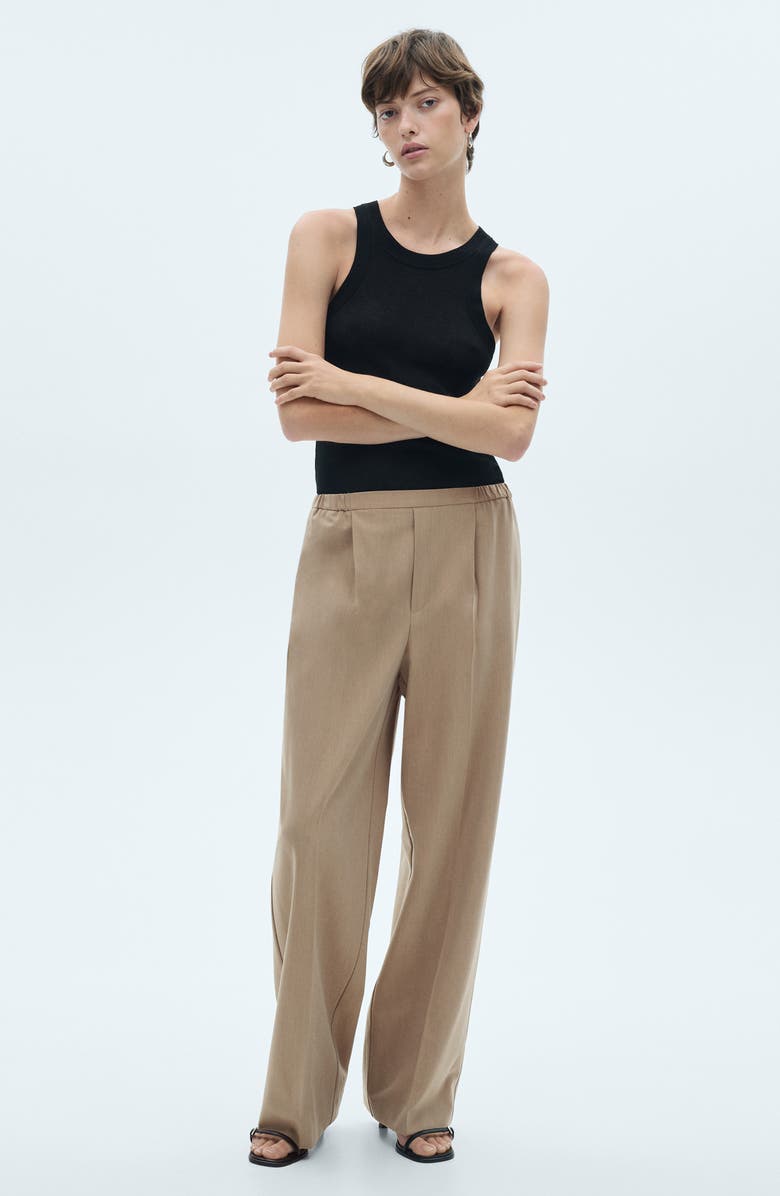 MANGO Pleated Pants, Alternate, color,