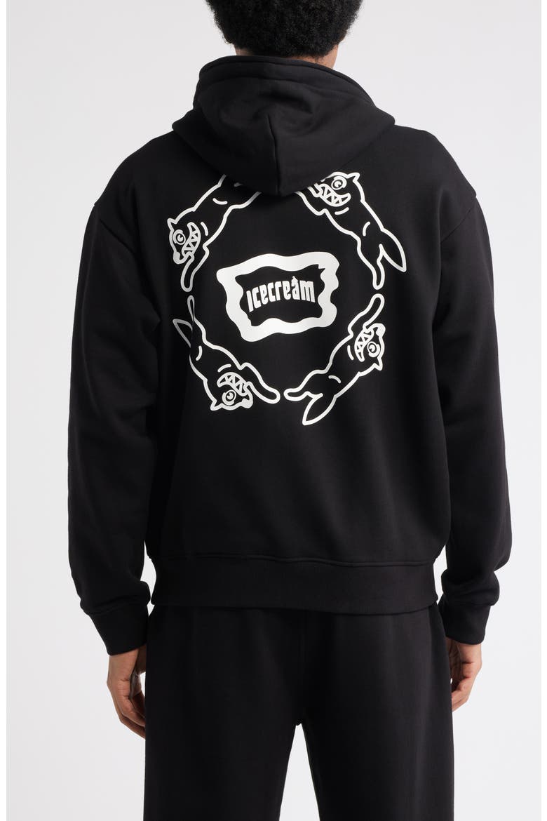 Loop Cotton French Terry Hoodie, Alternate, color, BLACK