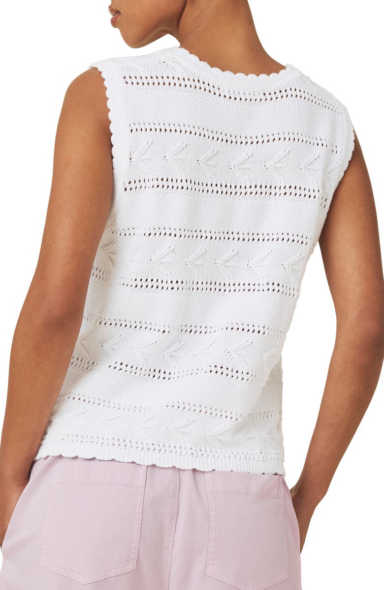 Splendid Giovanna Open Stitch Cotton Sweater Tank, Alternate, color,