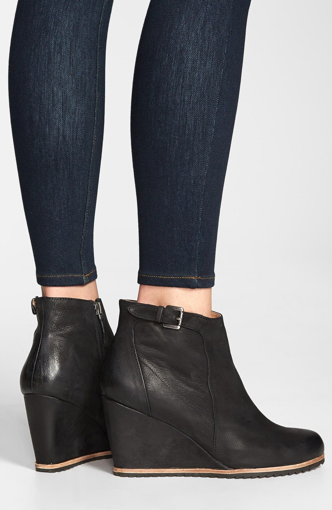 'Alaina' Bootie, Alternate, color, BLACK