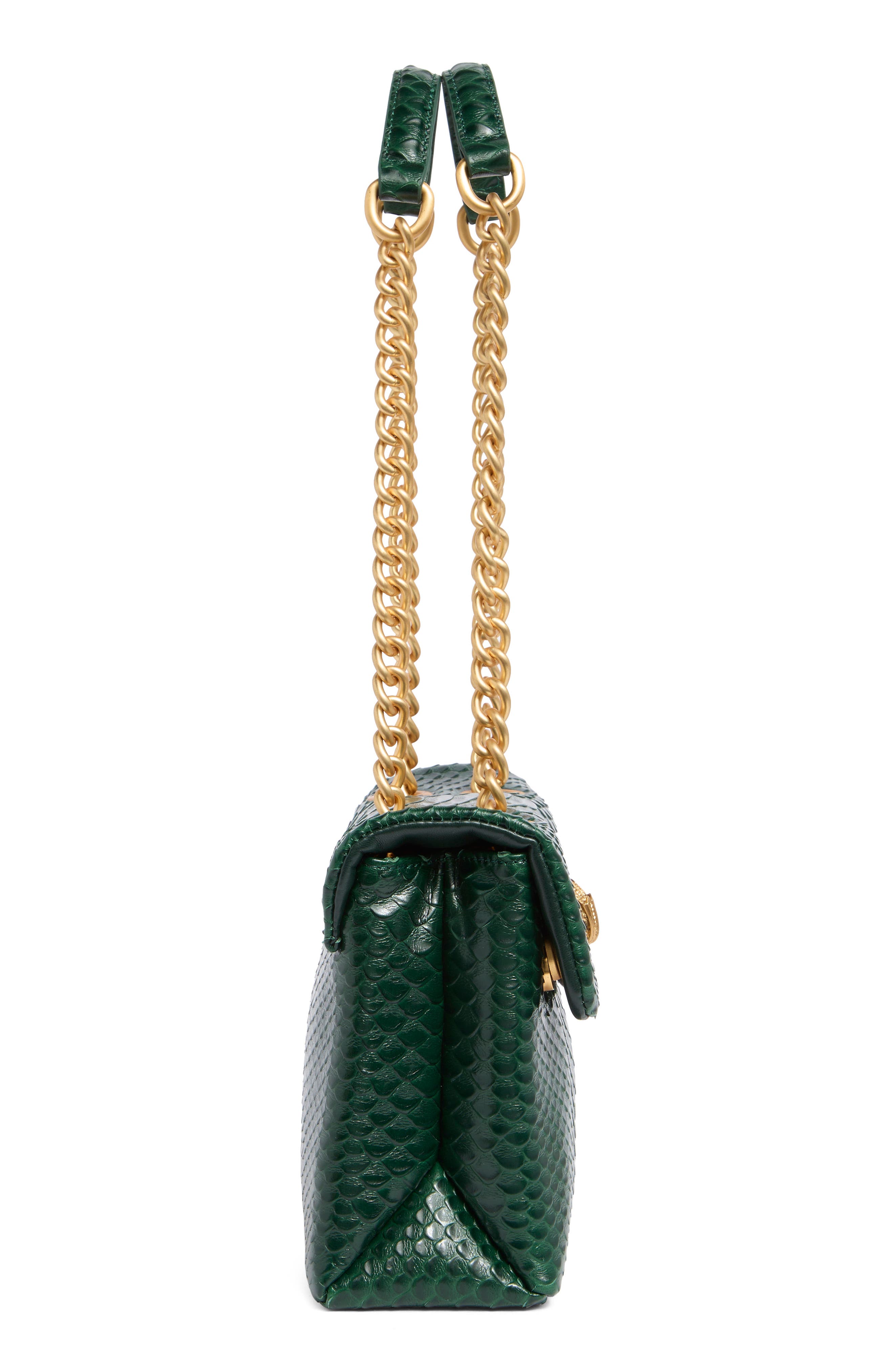 Kurt Geiger London Kensington Snake Print Shoulder Bag, Alternate, color, 