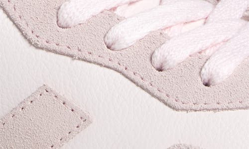 Veja White And Pink Elevated Sneakers With Textured Detailing In Lassi Petale