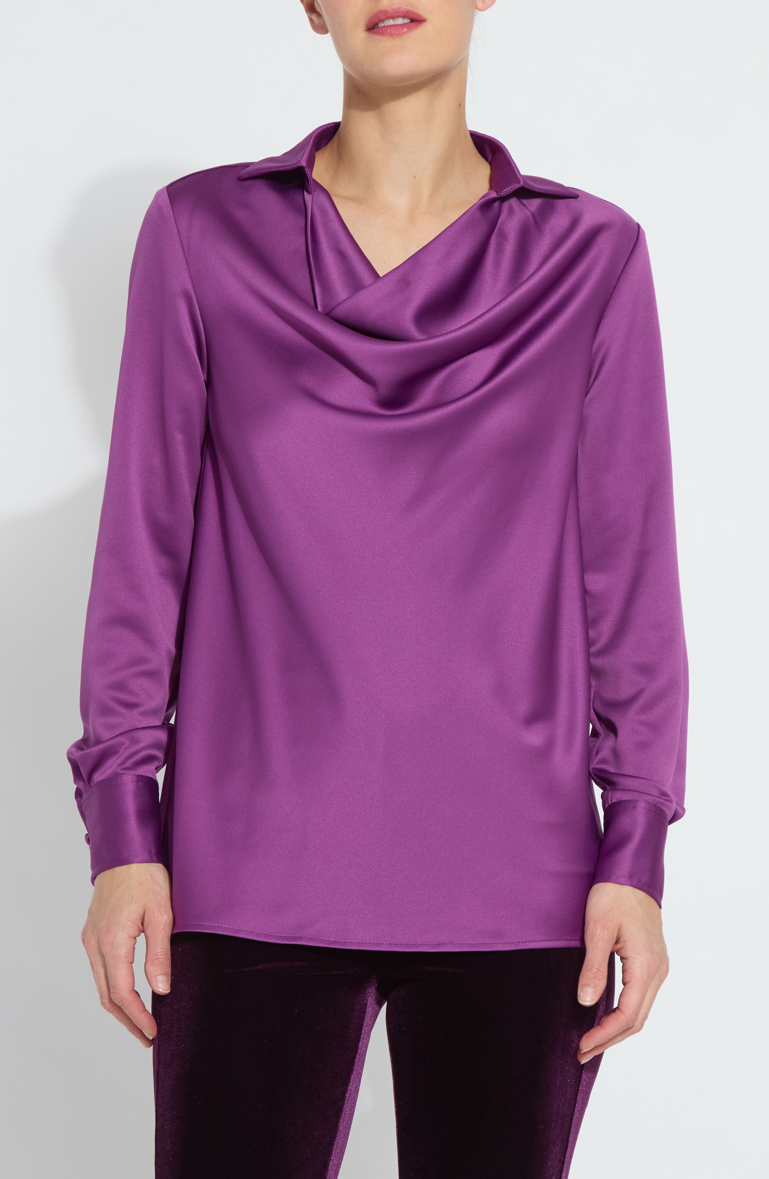 Lysse Wallis Draped Cowl Neck Top