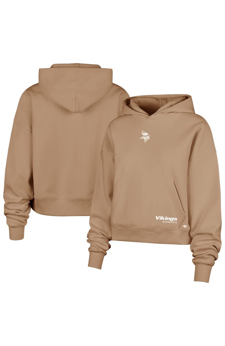 '47 Women's '47 Brown Minnesota Vikings Sue Foundation Portabella Pullover Hoodie, Main, color, Brown