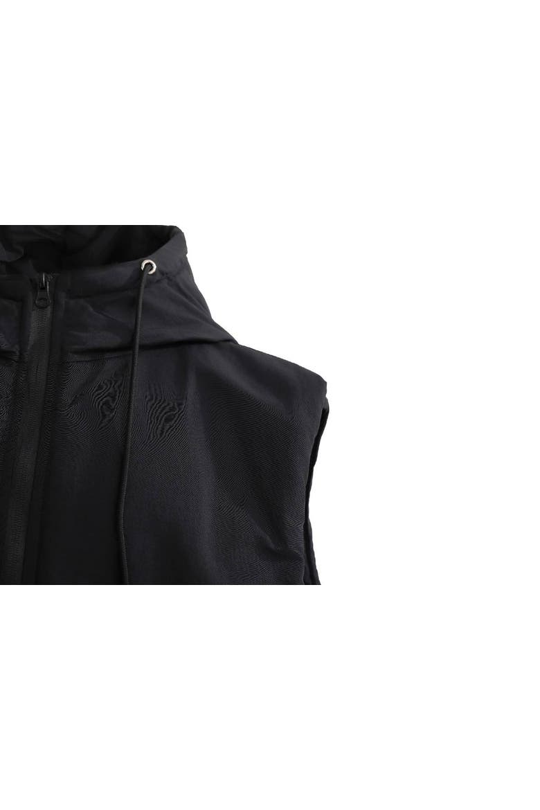 Hooded Puffer Vest, Alternate, color, Black