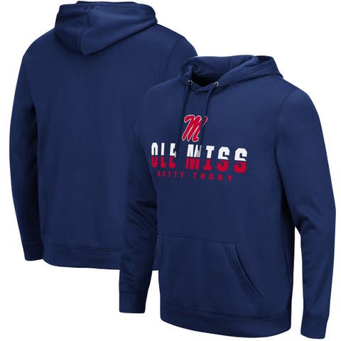 Men's Colosseum Navy Ole Miss Rebels Lantern Pullover Hoodie