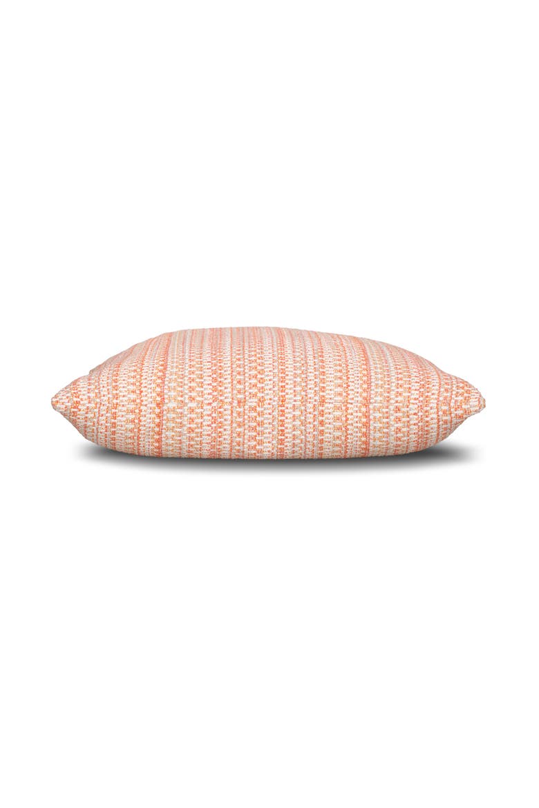 Kaleidoscope Chenille Micro Check Indoor & Outdoor Woven Accent Pillow, Alternate, color, Clay