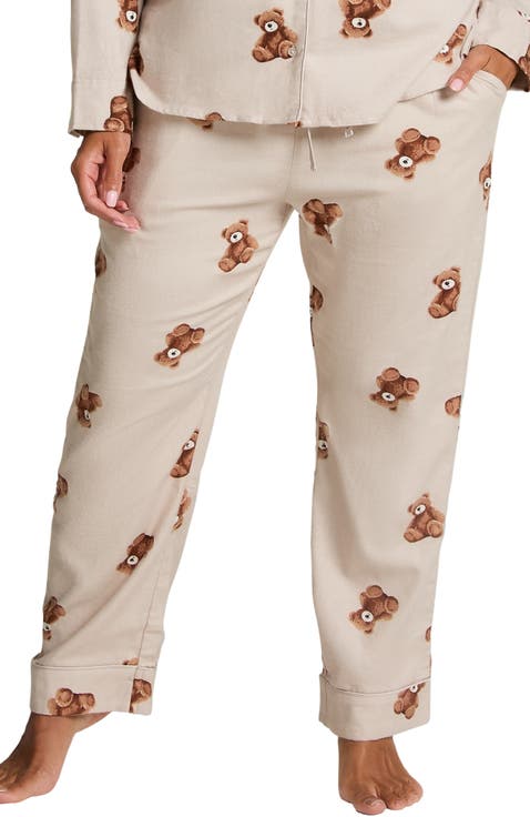 Pant Flannel Straight Bear