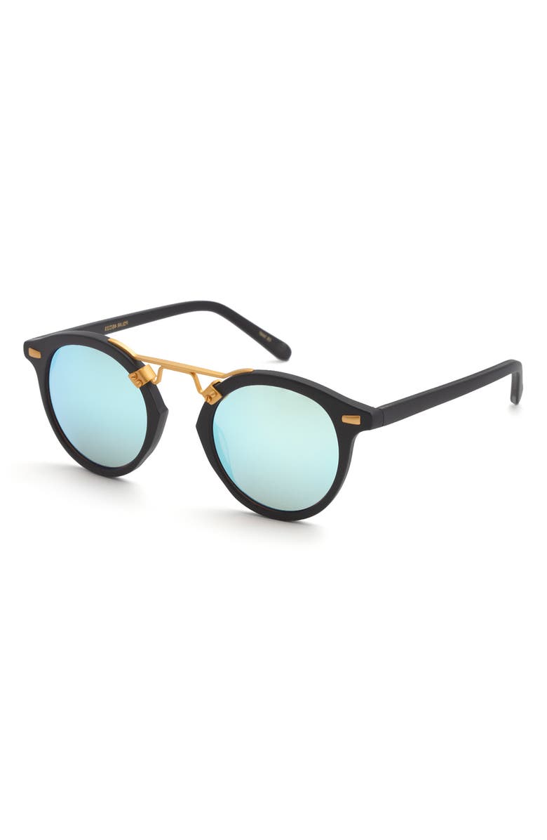 KREWE 46mm St. Louis Round Polarized Sunglasses, Alternate, color,