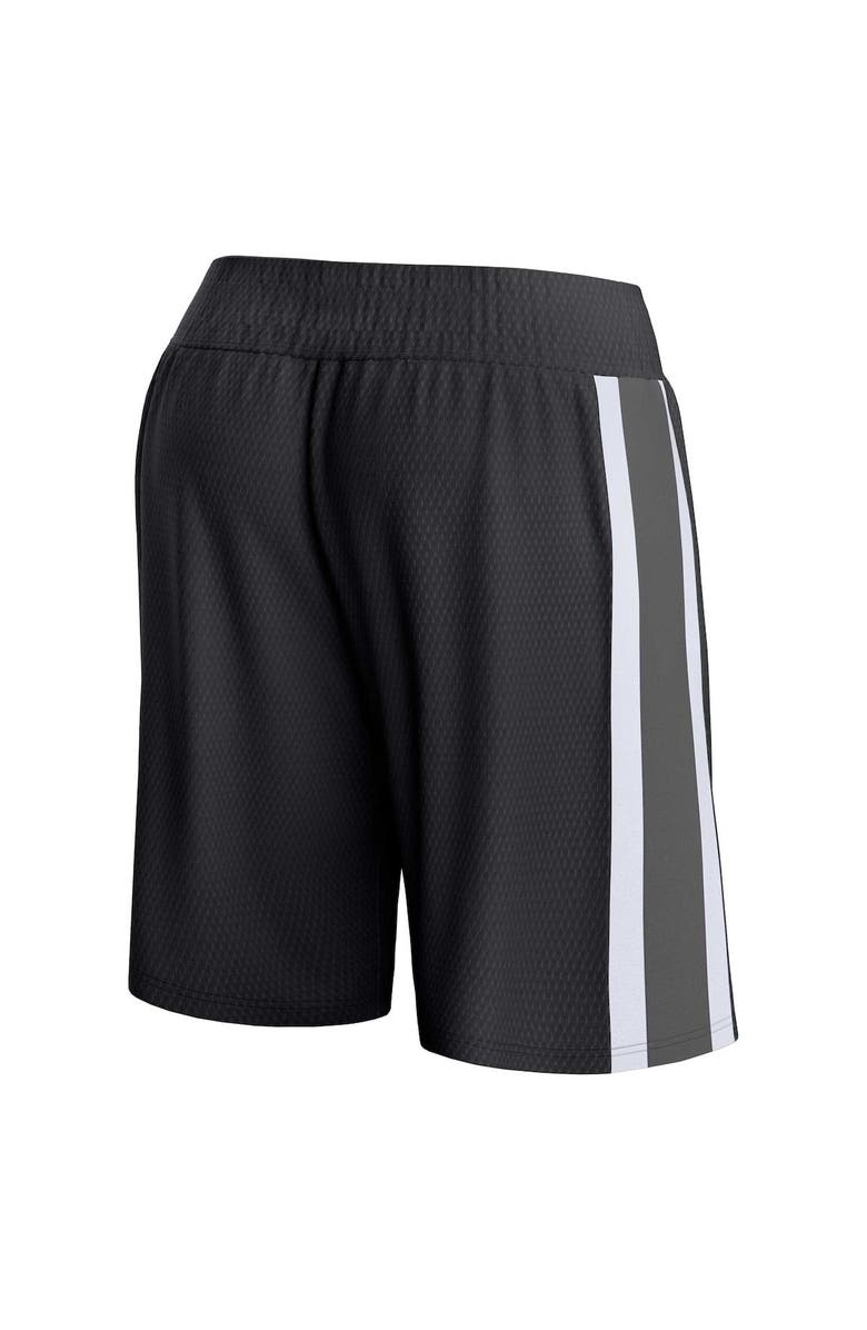 FANATICS Men's Fanatics Branded Black Charlotte Hornets Referee Iconic Mesh Shorts, Alternate, color, Black