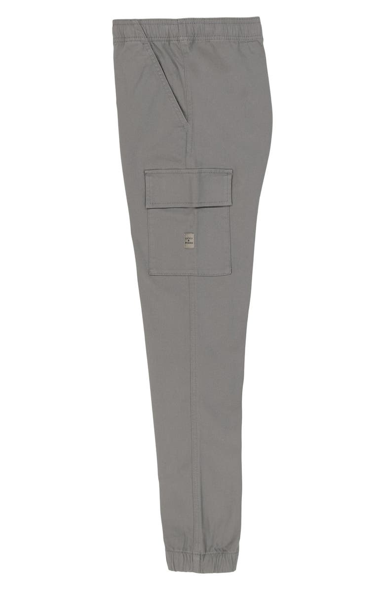 Lucky Brand Kids' Pull-On Cargo Pants, Alternate, color, Brushed Nickel