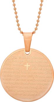 STEELTIME Lord's Prayer Pendant Necklace