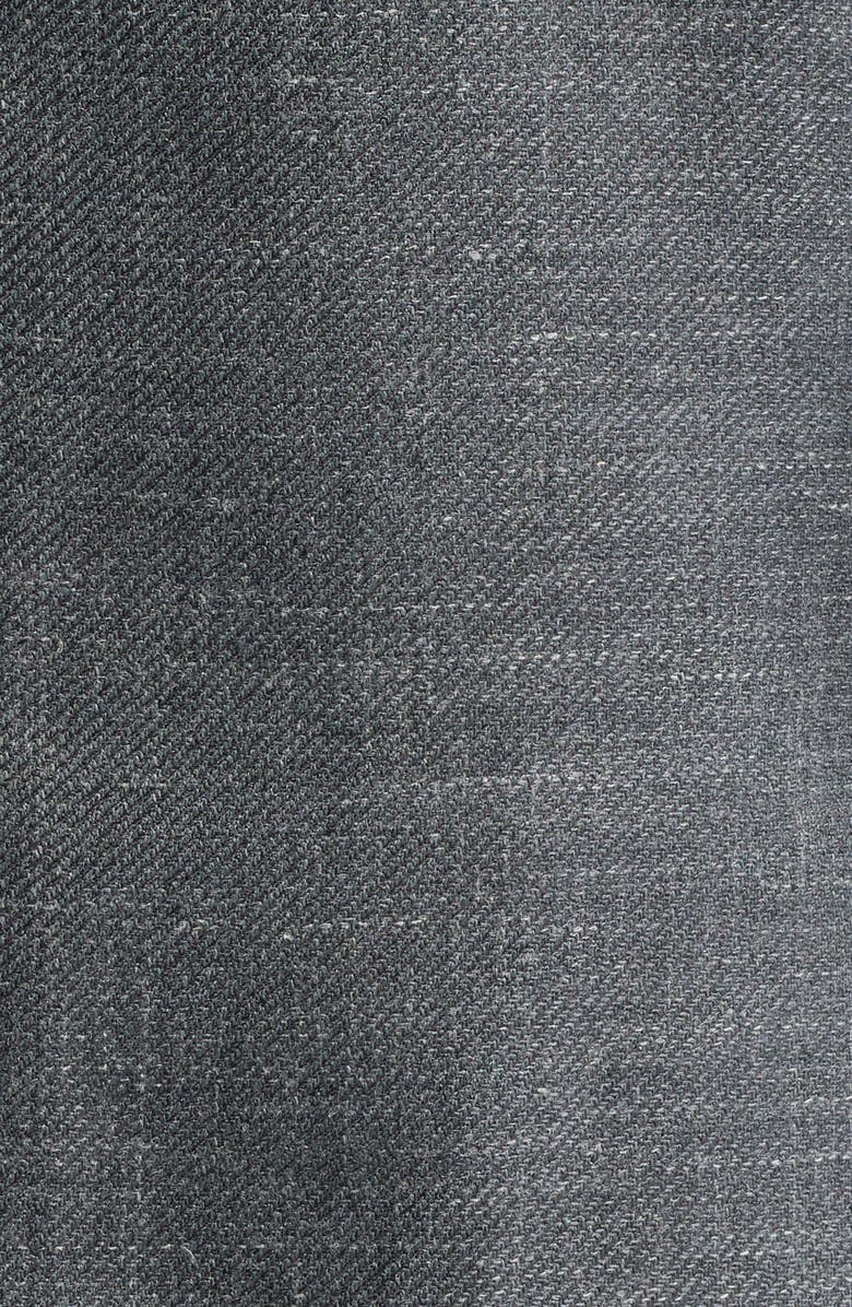 Canali Grey Slub Wool & Silk Blend Sport Coat, Alternate, color, Grey