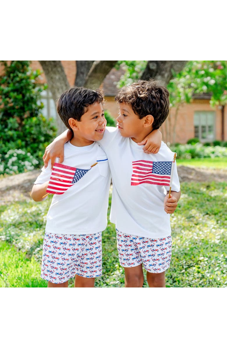 Lila and Hayes Walker Boys' Short Set, Alternate, color, Patriotic Jeeps