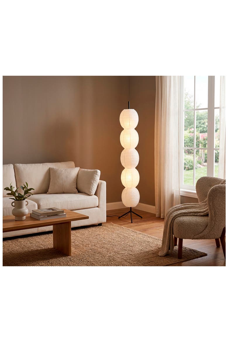 Lanai Floor Lamp, Alternate, color, BLACK