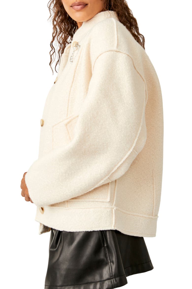 Willow Bomber Jacket, Alternate, color, IVORY