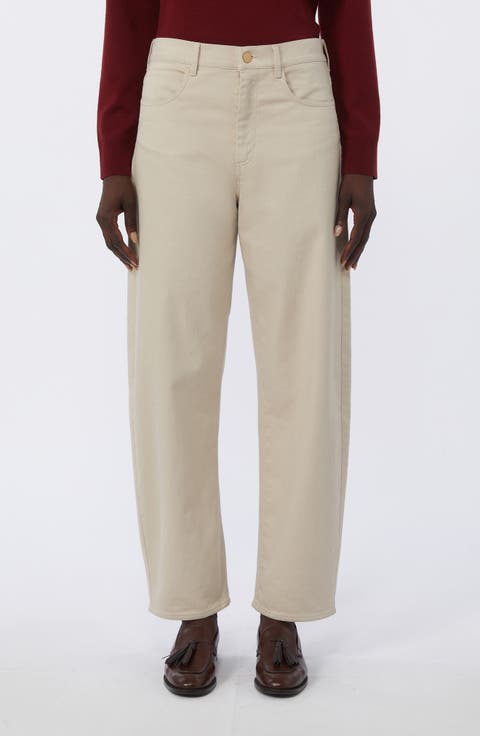Emily Wool Twill Five-Pocket Pants