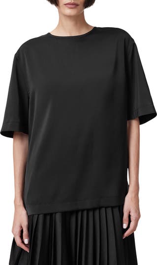 ★ALLSAINTS★ Amelie satin tee W032PC5 AllSaints Amelie Satin T-Shirt | Nordstrom