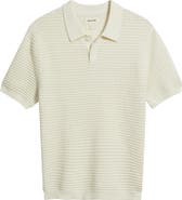 Open Edit Texture Knit Polo Top