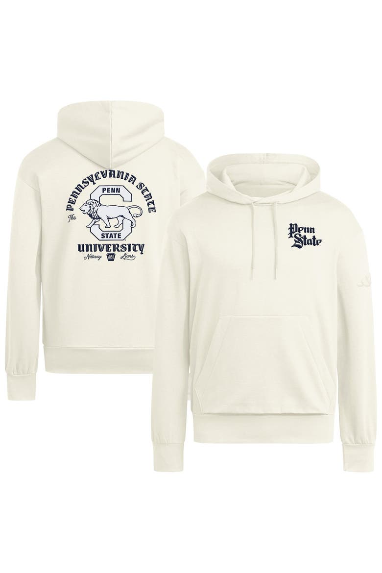 Men's adidas Cream Penn State Nittany Lions Vintage Vault Premium Hoodie, Main, color, Cream