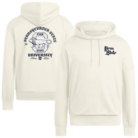 Men's adidas Cream Penn State Nittany Lions Vintage Vault Premium Hoodie