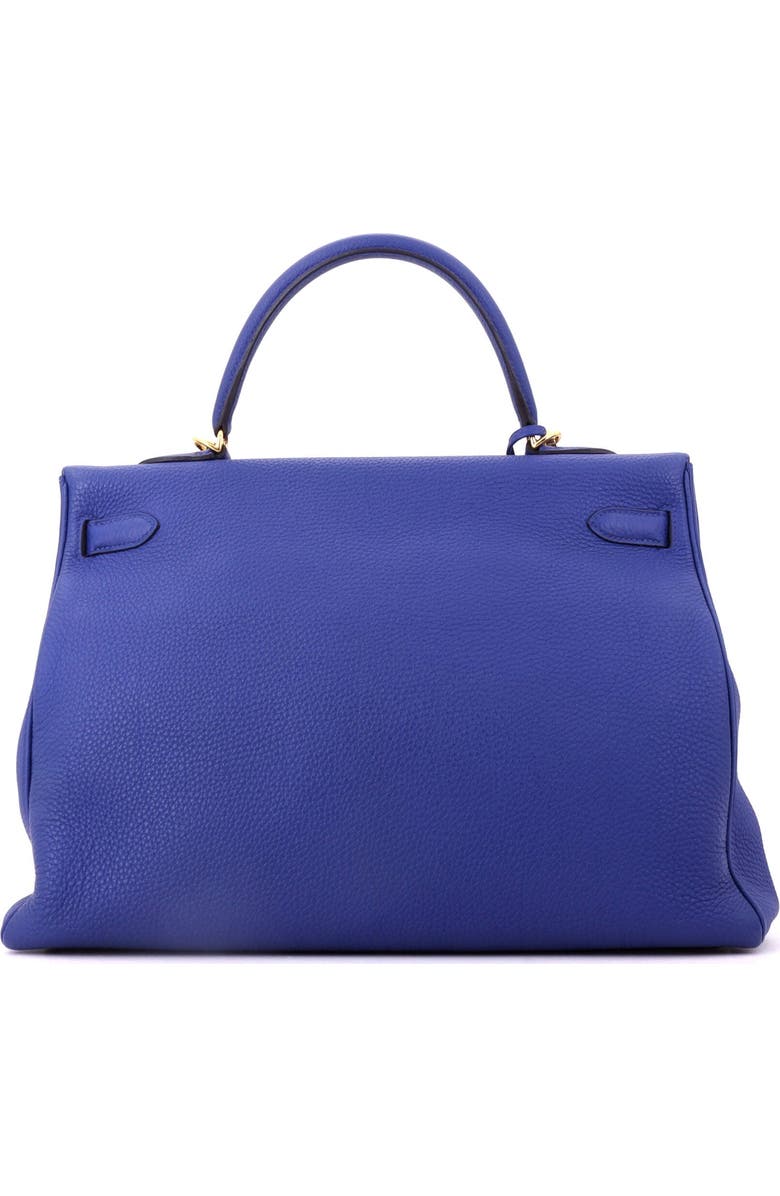 Pre-Owned Hermes Kelly Handbag Blue Togo with Gold Hardware 35, Alternate, color, Bleu Electrique