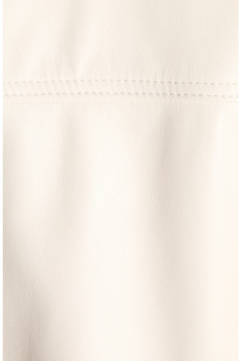 Intrecciato Detail Lambskin Leather Jacket, Alternate, color, 9107 PARCHMENT